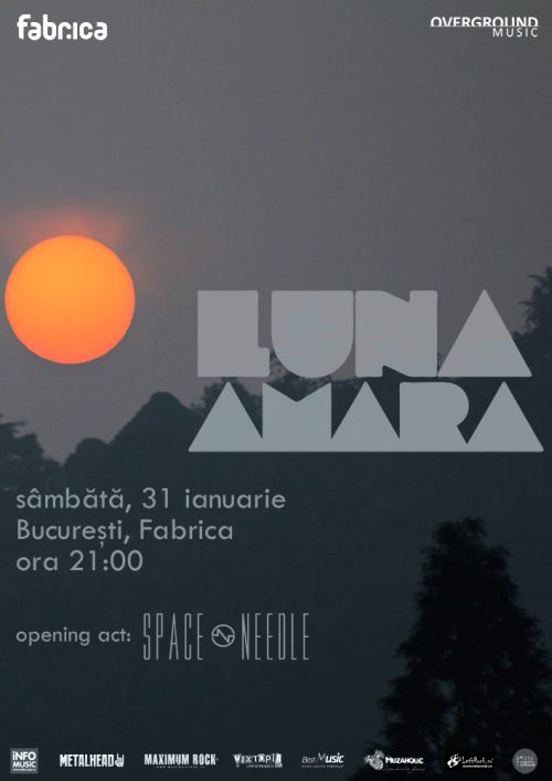 Concerte Luna Amara in ianuarie: Oradea, Brasov, Bucuresti